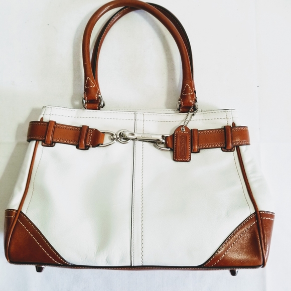 Coach Handbags - Coach Hamilton Leather Satchel Handbag F11199